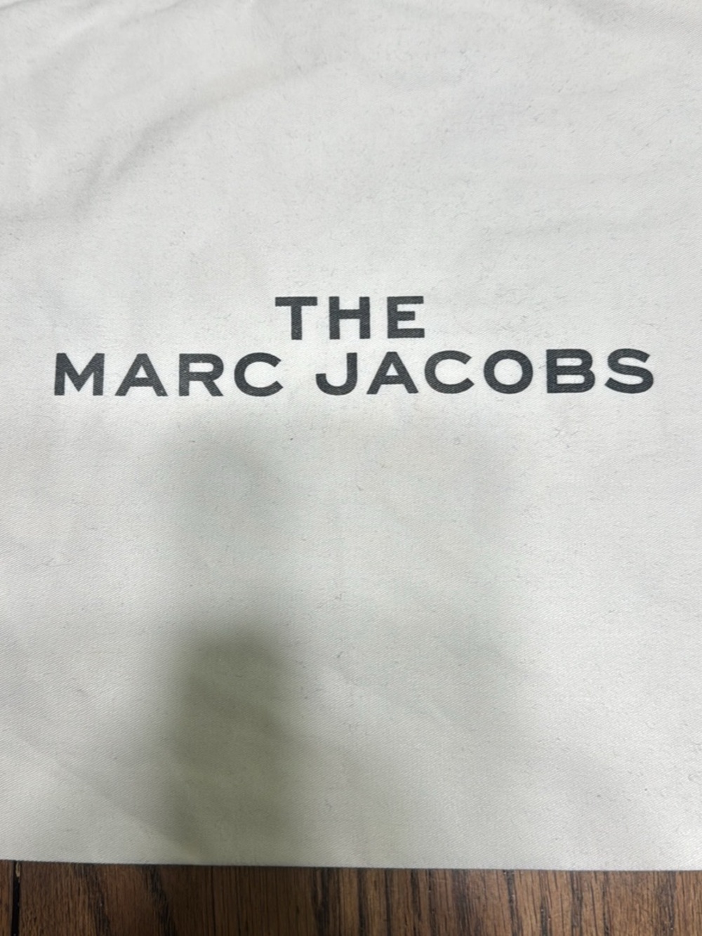 Marc Jacobs White Dust Bag with Black Logo